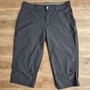 Outdoor Research OR Capri Pants Black Hybrid Active Shorts Women's 6
